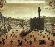 unknow artist Execution of Savonarola on the Piazza della Signoria Spain oil painting reproduction